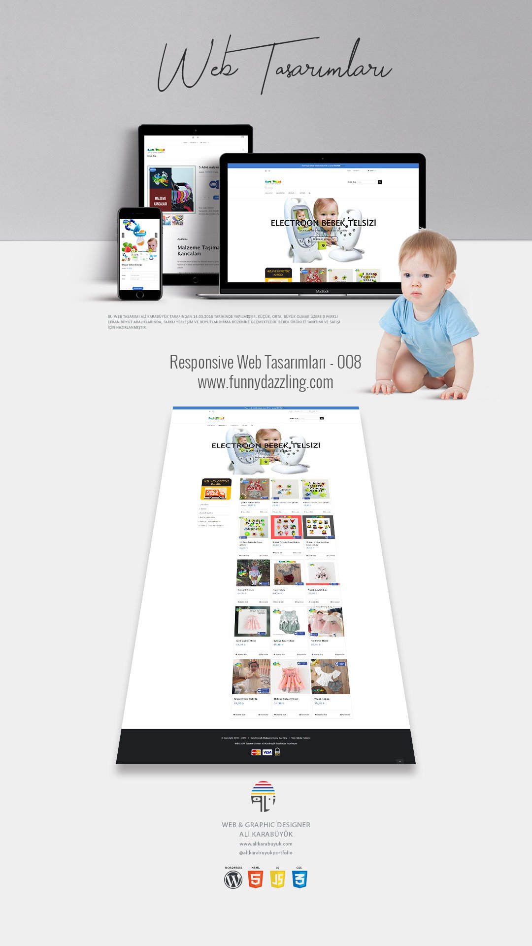 Bebek Ürünleri Web Tasarımı