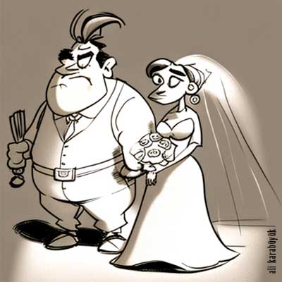 Düğün Davetiyesi İçin Karikatür 03